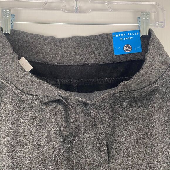 Mens Perry Ellis Sport Jogger Pants Caviar Heather Size S UPF 50+ 3 Pockets New‎ - Picture 10 of 16